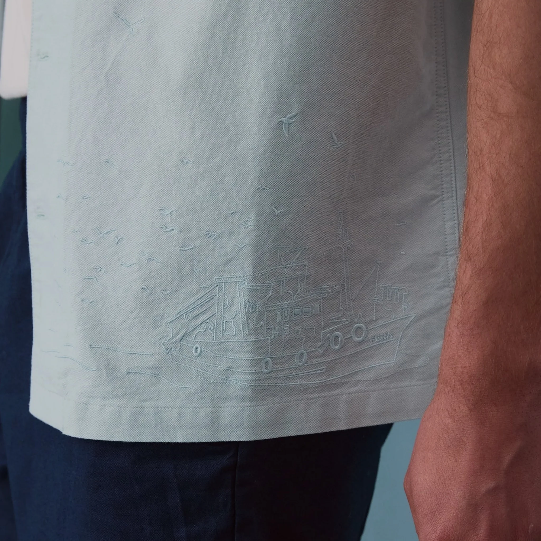 Fera Embroidered Dune Shirt - Image 2